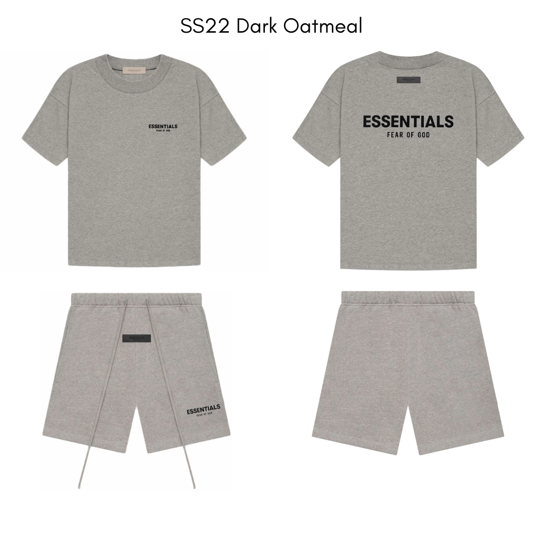 Fear of God Essentials Shirt + Shorts / Set (2022) Dark Oatmeal
